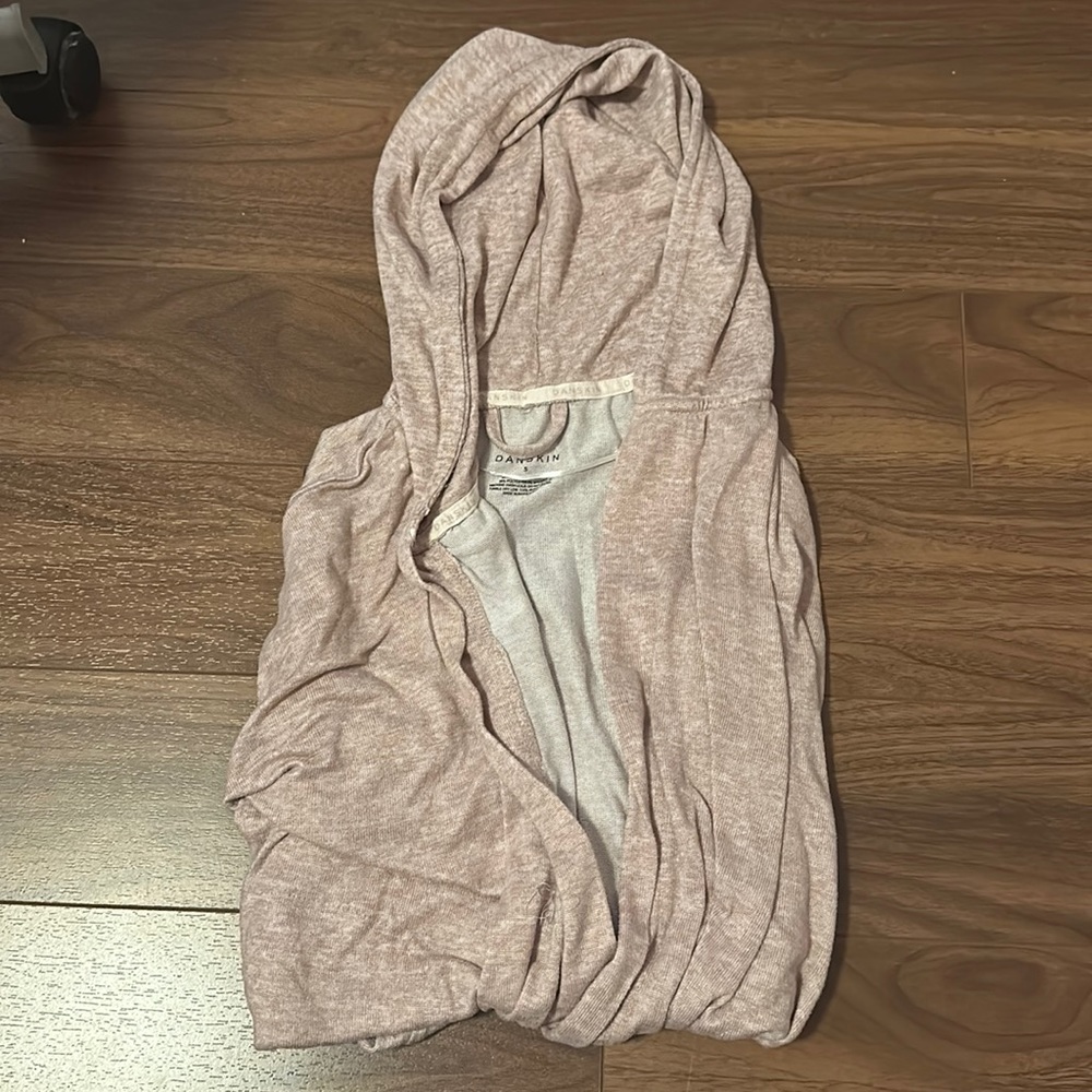 Danskin, size small, pink sweater/robe